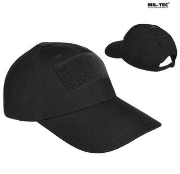 Бейсболка тактична MIL-TEC Tactical Baseball Cap Чорна 4188902 фото
