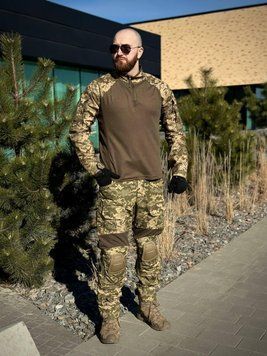 Військовий комплект піксель 2 в 1 Убакс + Штани з Наколінниками G3 mm14 Military 4141140 фото