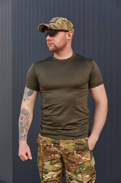 Футболка літня Перфорація Military, Олива 4297100 фото