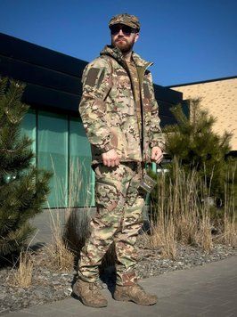 Тактичний костюм на флісі Soft Shell мультикам 3825169 фото