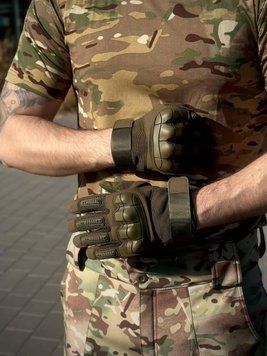 Тактичні Військові Рукавиці Олива Predator ARMY Olive 3217694 фото