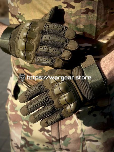Тактичні Військові Рукавиці Олива Predator ARMY Olive 3217694 фото