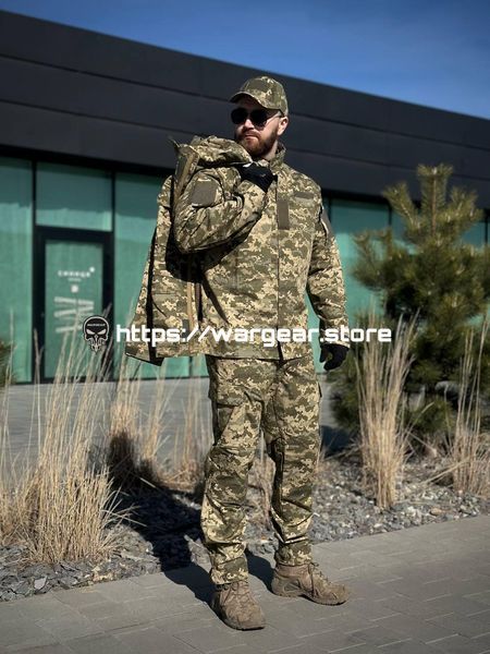 Комплект 3 в 1 Тактичний статутний костюм+ Убакс CoolPass ЗСУ Піксель мм14 Military + Полегшена парка Піксель 4178505 фото
