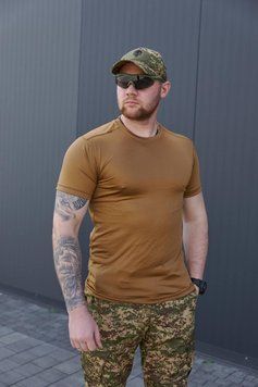 Футболка літня Перфорація Military, Койот 4297095 фото