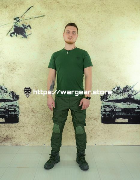 Футболка олива з емблемою ЗСУ 757660 фото