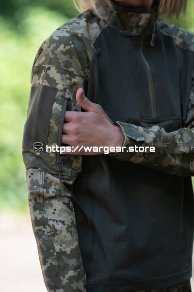 Жіноча тактична сорочка-Убакс еластан Premium mm14 Military 3214783 фото