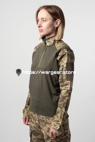 Жіноча тактична сорочка-Убакс еластан Premium mm14 Military 3214783 фото