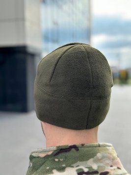Шапка флісова олива з Velcro 1957768 фото