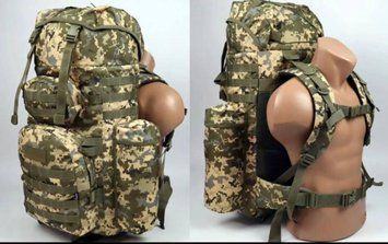 Тактичний Рюкзак 85 літрів Cordura 1000D піксель 4018453 фото