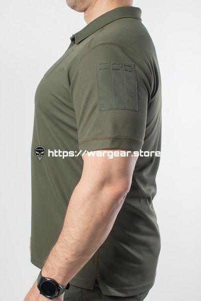Футболка поло CoolPas Pique Military, олива 4323042 фото