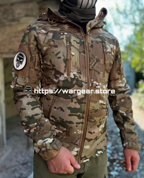 Тактична куртка SoftShell Мультикам 456477 фото