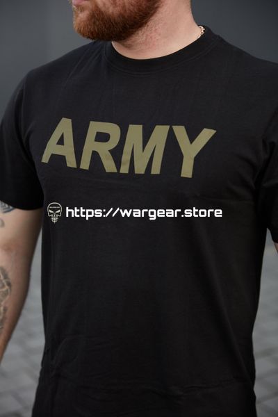 Футболка T-Shirt Sturm Mil-Tec Army - Black "ARMY" (чорний) 4178432 фото